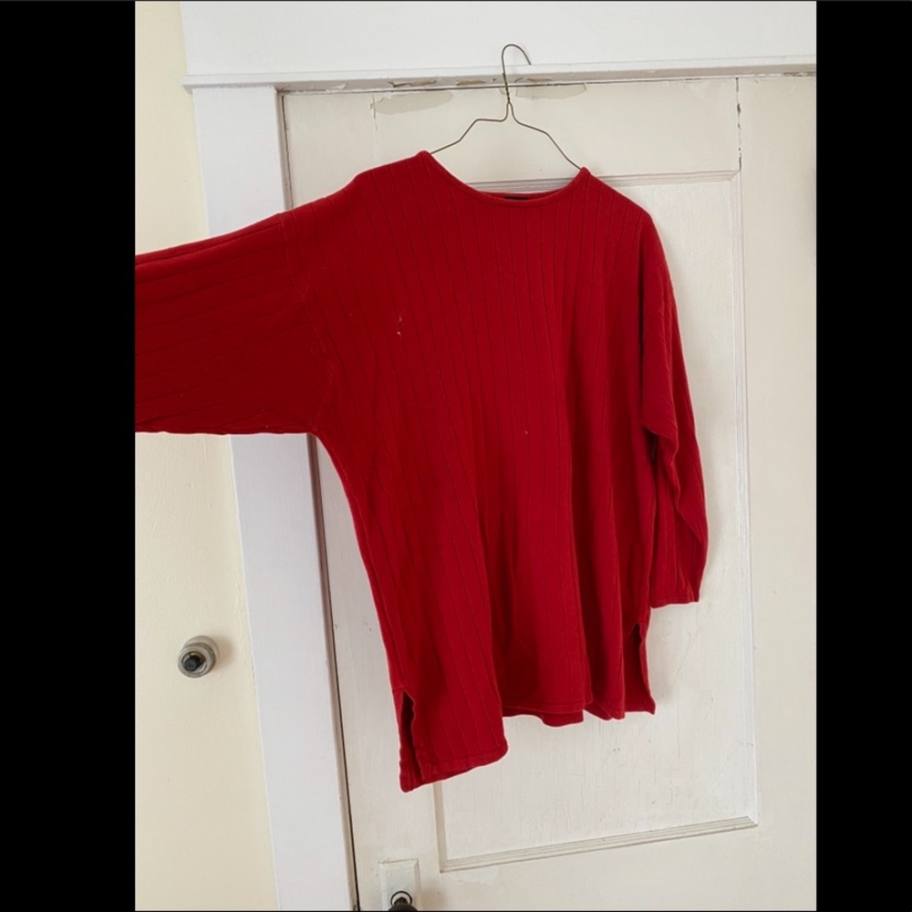 Red Sweater Tunic Plus